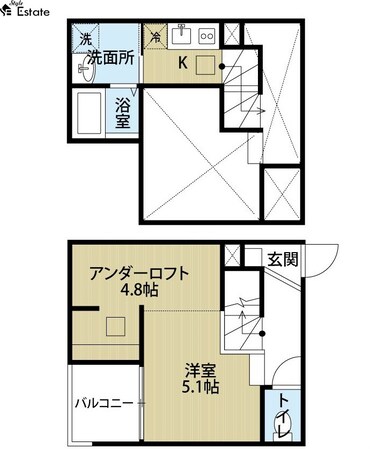 中村公園駅 徒歩5分 2階の物件間取画像